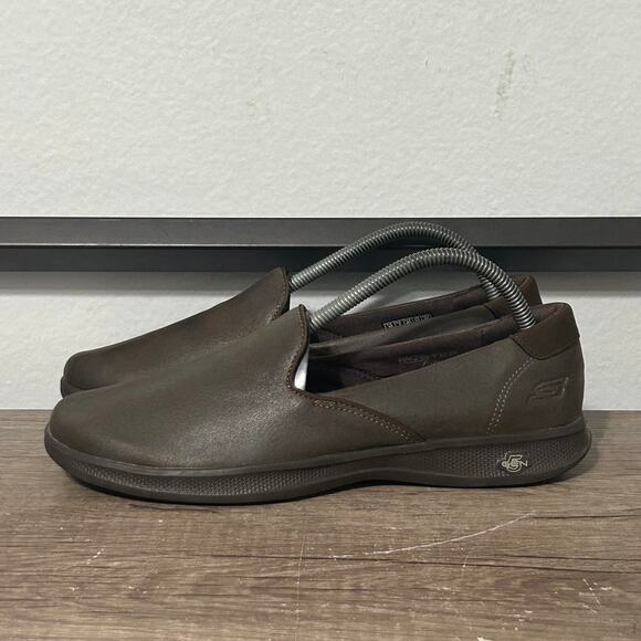 Skechers Go Step Lite Determined Women’s Slip-On Comfort Shoes Size 10 Brown - Picture 1 of 8